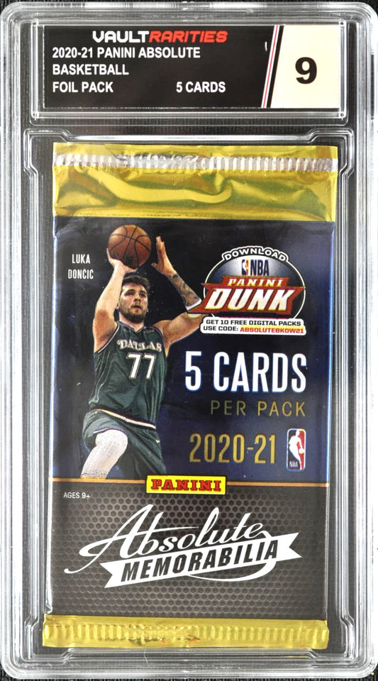 2020-21 Panini Absolute Basketball Foil Pack. 5 Cards Per Pack. Certified 9