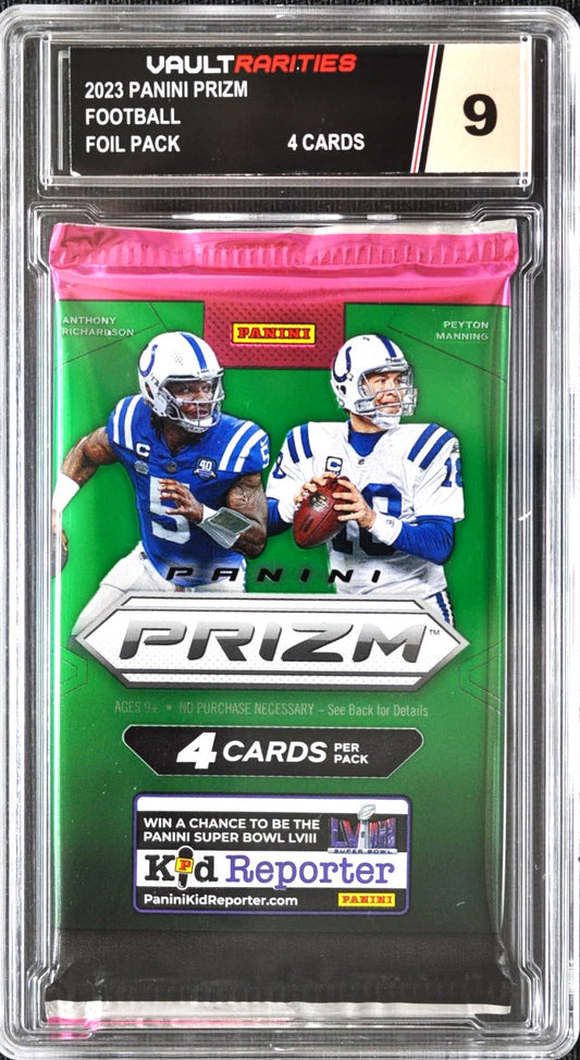 2023 Panini Prizm Football Foil Pack. 4 Cards Per Pack. Certified 9