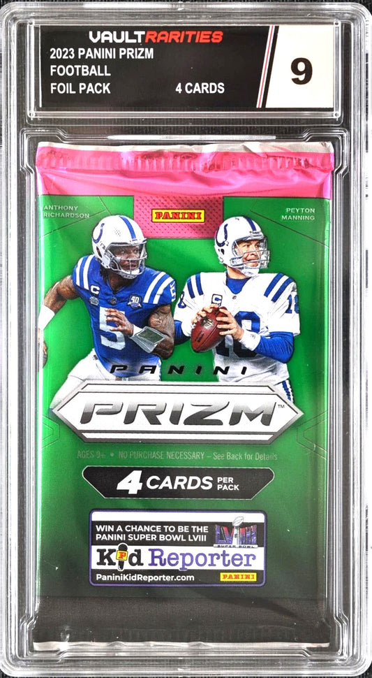 2023 Panini Prizm Football Foil Pack. 4 Cards Per Pack. Certified 9