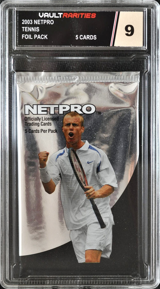 2003 NETPRO Tennis Foil Pack. 5 Cards Per Pack. Certified 9